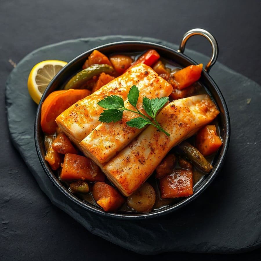 Salmon Kadai