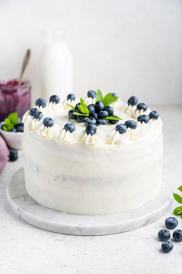 Blueberry Cream Cake